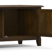 Burlington - Low TV Media Stand - Mahogany - R&R Furniture Gallery (Fountain Valley, CA)