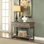 Lazarus - Server - Weathered Oak & Antique Silver - R&R Furniture Gallery (Fountain Valley, CA)