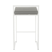Lumi Source Fuji simple elegance contemporary stackable counter stool set with sleek, modern design and wooden legs.