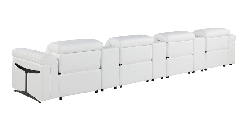 1126 - 7-Piece Modular Power Reclining Sofa In With 4 Power Recliners & Power Headrests