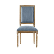 French Country Style Dining Chair With Upholstered Seating And Fluted Legs - R&R Furniture Gallery (Fountain Valley, CA)