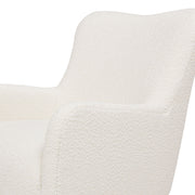 Nimbus - Curved Accent Chair - Ivory White - R&R Furniture Gallery (Fountain Valley, CA)