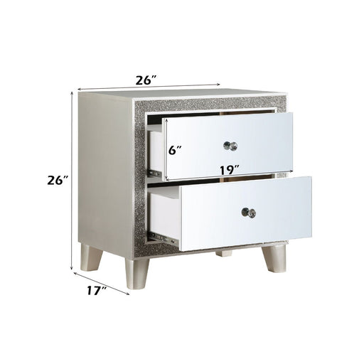 Sliverfluff - Nightstand - Mirrored & Champagne - R&R Furniture Gallery (Fountain Valley, CA)