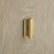 Uttermost Alessia 2-door light brown accent cabinet with sleek design and modern hardware, ideal for stylish storage.