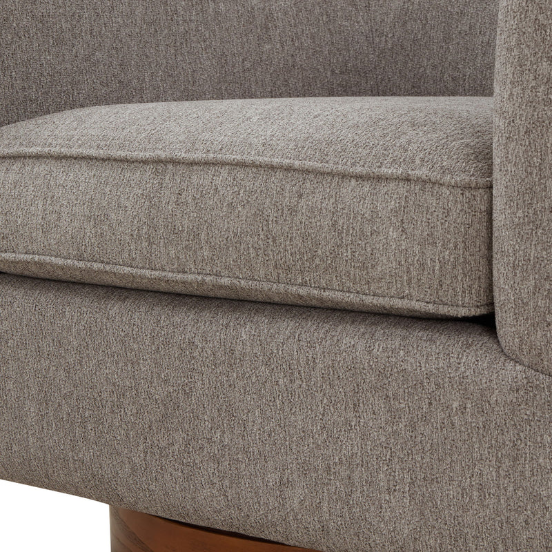 Miramar - Swivel Barrel Chair With Wooden Base - R&R Furniture Gallery (Fountain Valley, CA)