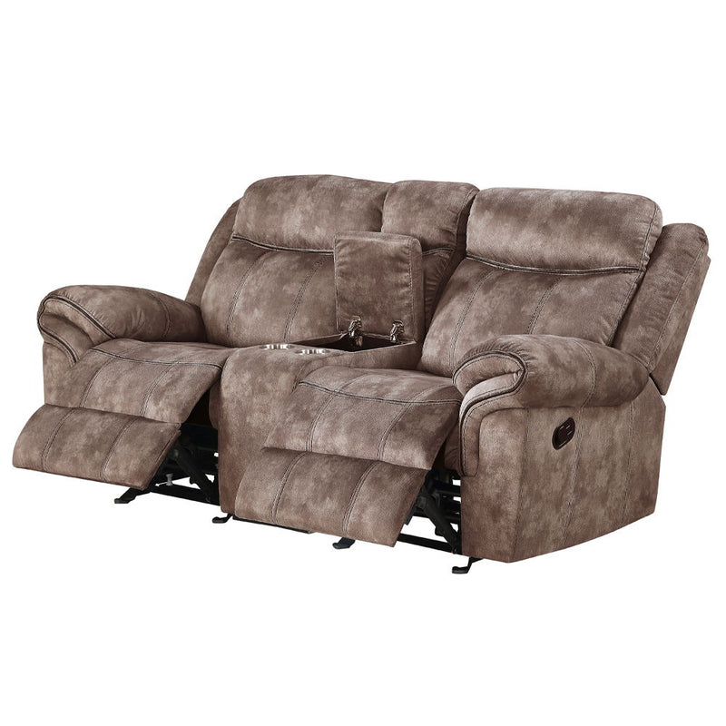 Zubaida - Loveseat w/USB Dock & Console (Glider & Motion) - R&R Furniture Gallery (Fountain Valley, CA)