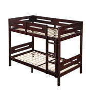 Nissa - Twin Over Twin Bunk Bed - Espresso - R&R Furniture Gallery (Fountain Valley, CA)