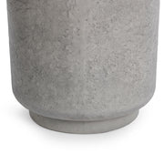 Sania - Outdoor Round Accent Table - Dark Gray - R&R Furniture Gallery (Fountain Valley, CA)