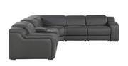 1116 - Power Reclining Italian Leather Sectional - R&R Furniture Gallery (Fountain Valley, CA)