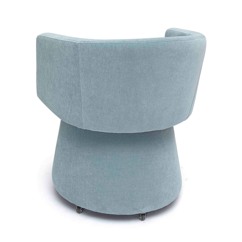 Kristen - Upcycled Chenille Rolling Desk Chair - R&R Furniture Gallery (Fountain Valley, CA)