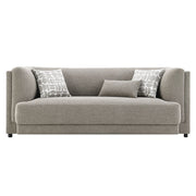 Glenda - Sofa With 3 Pillows - Gray Chenille - R&R Furniture Gallery (Fountain Valley, CA)