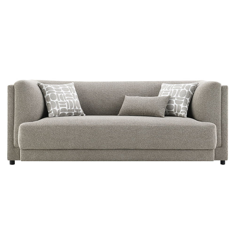 Glenda - Sofa With 3 Pillows - Gray Chenille - R&R Furniture Gallery (Fountain Valley, CA)