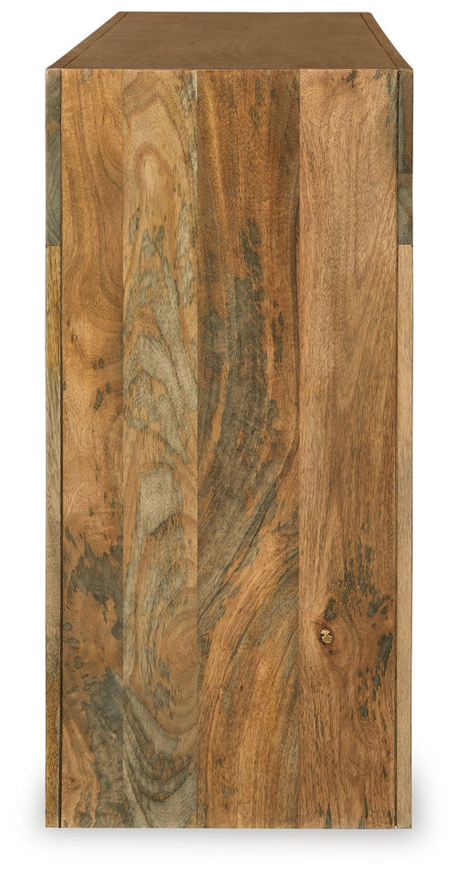Luzmanacy - Console Sofa Table - Natural Brown - R&R Furniture Gallery (Fountain Valley, CA)