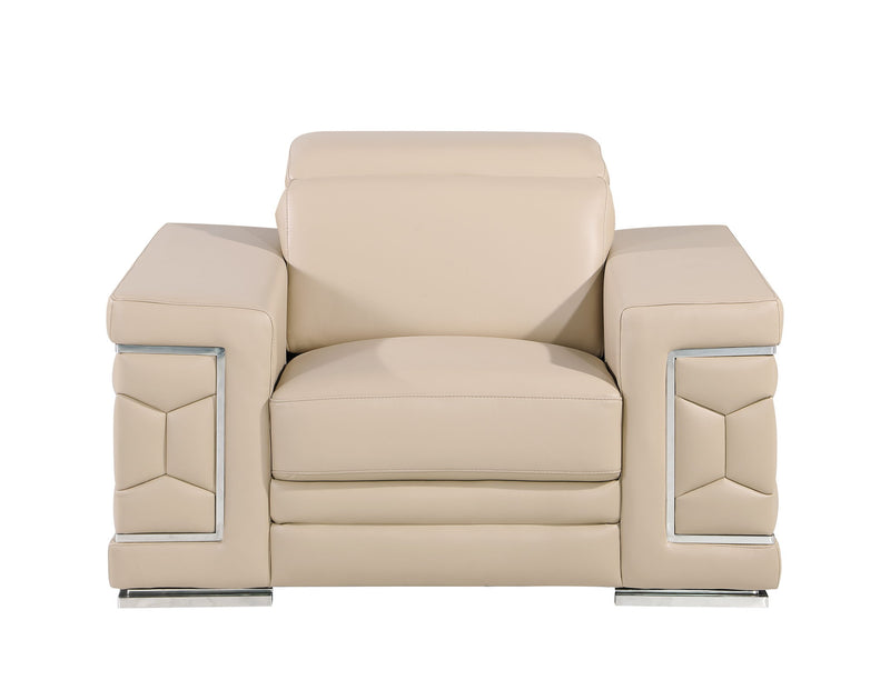 296 - Genuine Leather Chair - R&R Furniture Gallery (Fountain Valley, CA)