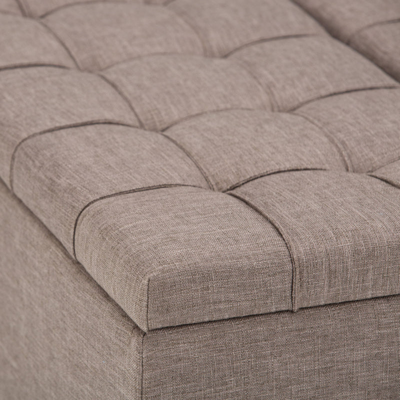 Harrison - Upholstered Coffee Table Storage Ottoman - R&R Furniture Gallery (Fountain Valley, CA)
