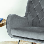 Hannah - Rocking Chair - Gray - R&R Furniture Gallery (Fountain Valley, CA)