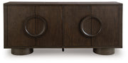 Veeda - Accent Cabinet - Dark Brown - R&R Furniture Gallery (Fountain Valley, CA)