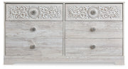 Paxberry - Six Drawer Dresser - Weatherworn - Whitewash - R&R Furniture Gallery (Fountain Valley, CA)