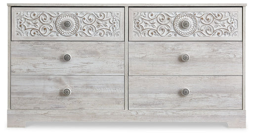 Paxberry - Six Drawer Dresser - Weatherworn - Whitewash - R&R Furniture Gallery (Fountain Valley, CA)