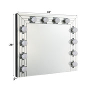 Noralie - Accent Mirror - Faux Diamonds & Mirrored - R&R Furniture Gallery (Fountain Valley, CA)