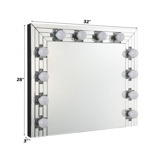 Noralie - Accent Mirror - Faux Diamonds & Mirrored - R&R Furniture Gallery (Fountain Valley, CA)