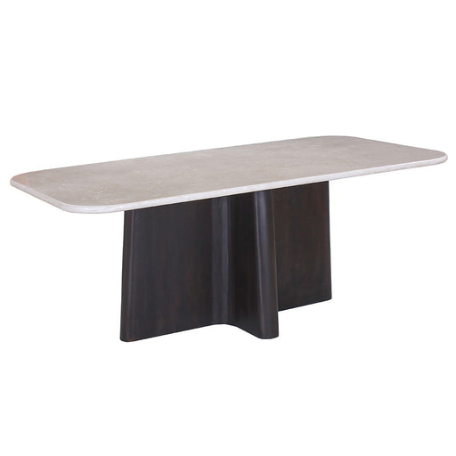 Jacory - Dining Table With Bottocino Marble Top - Espresso - R&R Furniture Gallery (Fountain Valley, CA)