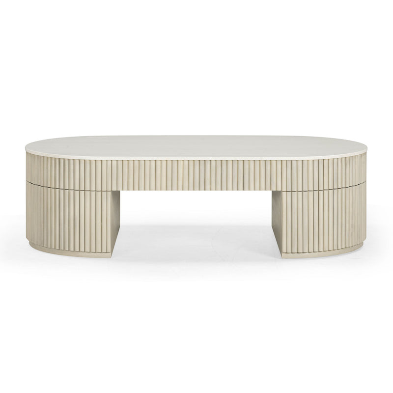 Bella - Oval Coffee Table - R&R Furniture Gallery (Fountain Valley, CA)