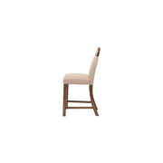 Maurice - Counter Height Chair (Set of 2) - Linen & Oak - R&R Furniture Gallery (Fountain Valley, CA)