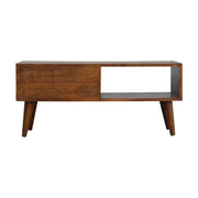 Prism Sliding Media Unit - Chestnut - R&R Furniture Gallery (Fountain Valley, CA)