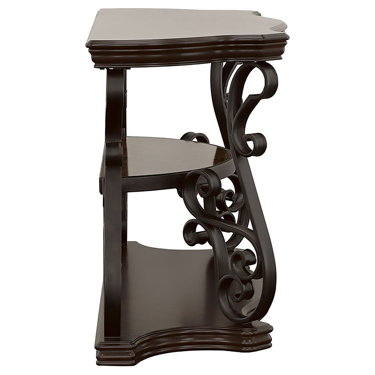 Gretta - Merlot 2 Shelf Sofa Console Table - Brown