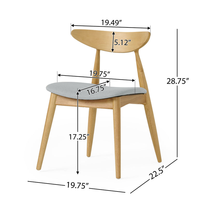 Ergonomic Back Dining Chairs (Set of 2) - R&R Furniture Gallery (Fountain Valley, CA)
