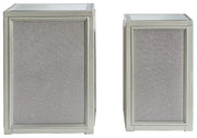 Traleena - Nesting End Tables (Set of 2) - Silver Finish - R&R Furniture Gallery (Fountain Valley, CA)