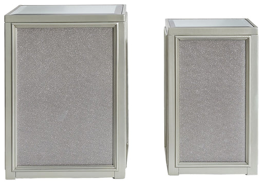 Traleena - Nesting End Tables (Set of 2) - Silver Finish - R&R Furniture Gallery (Fountain Valley, CA)