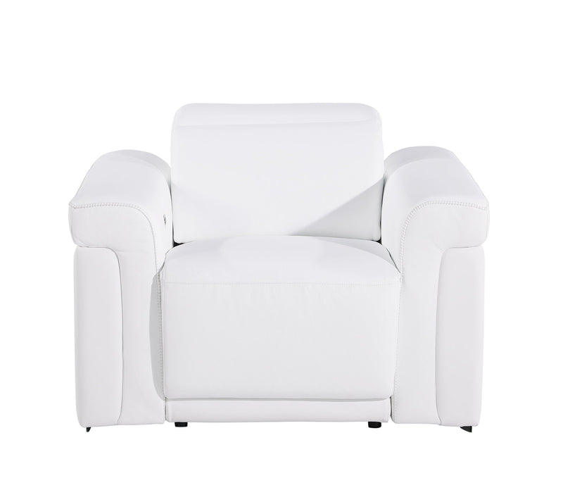 1126 - Top Grain Power Reclining Italian Leather Chair - R&R Furniture Gallery (Fountain Valley, CA)