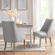 Winfield - Upholstered Dining Chair (Set of 2) - Light Gray - R&R Furniture Gallery (Fountain Valley, CA)