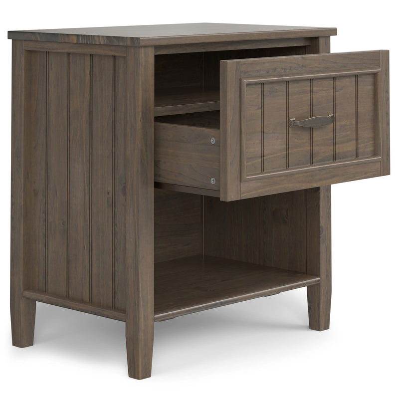 Lev - Bedside Table - Smoky Brown - R&R Furniture Gallery (Fountain Valley, CA)