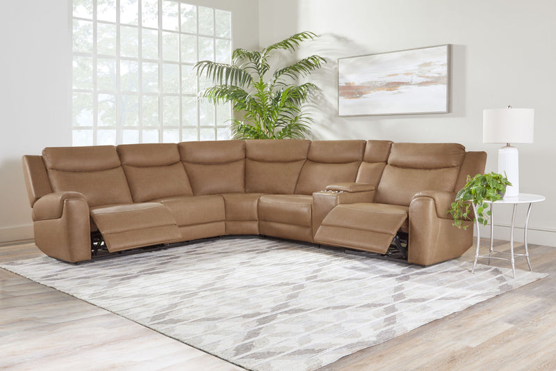 Momentum - Modular Power Reclining Sectional With Power Adjustable Headrests - R&R Furniture Gallery (Fountain Valley, CA)