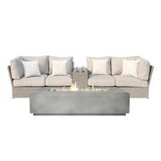 Outdoor Elegance Conversation Set With Fire Pit - R&R Furniture Gallery (Fountain Valley, CA)