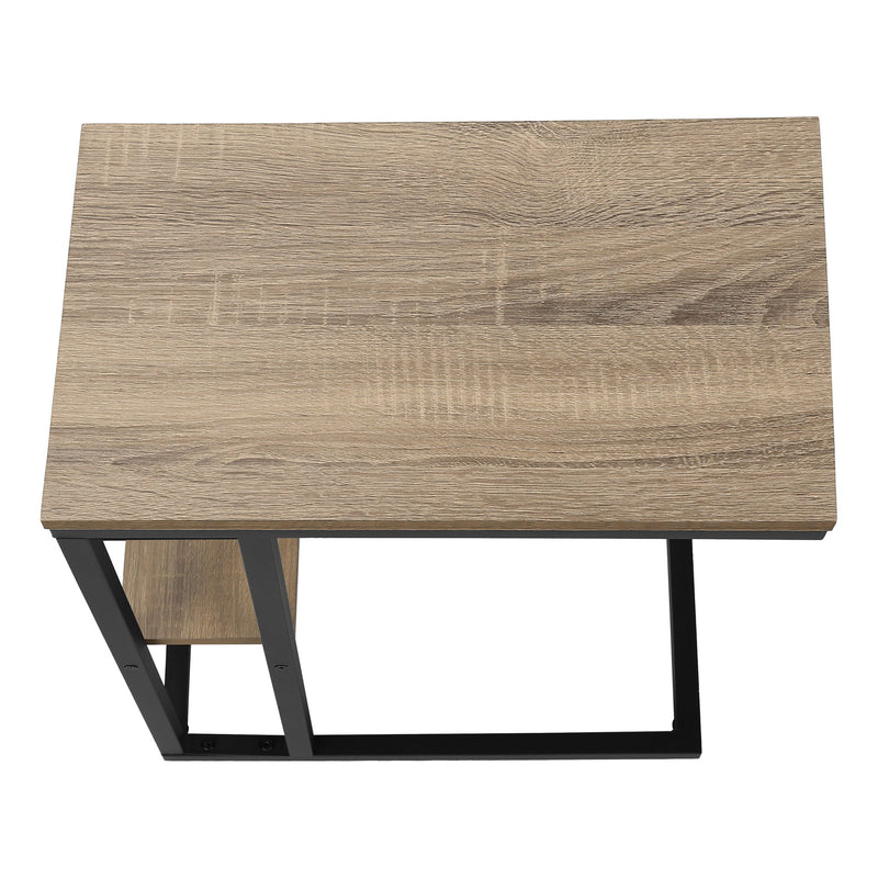 Accent Table, C - Shaped, Marble Look Contemporary & Modern Convenient Design - R&R Furniture Gallery (Fountain Valley, CA)