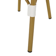 Noble House French Bistro Chair with armless design, durable rattan seat, and aluminum frame for outdoor or indoor use.