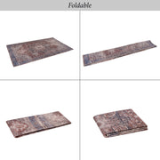 Maval - 8' X 10' Washable Area Rug - Burgundy - R&R Furniture Gallery (Fountain Valley, CA)