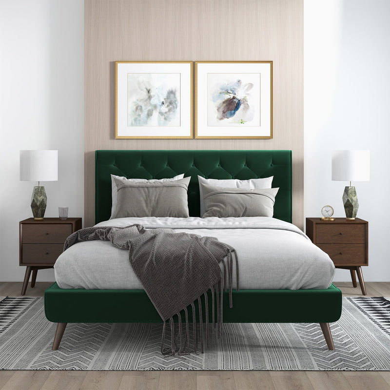 Dillon - Mid-Century Modern Platform Bed - R&R Furniture Gallery (Fountain Valley, CA)