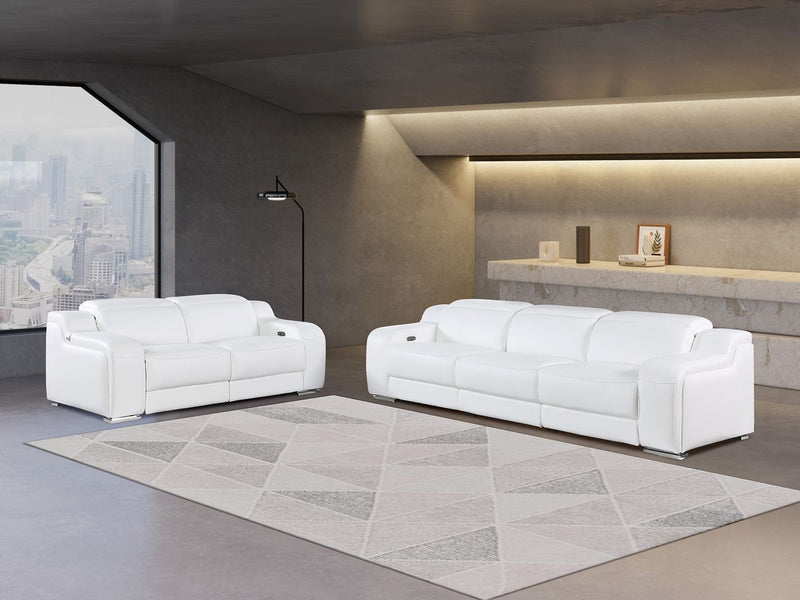 1116 - 5-Piece Modular Power Reclining Sofa And Loveseat Set In With 4 Power Recliners & Power Headrests - R&R Furniture Gallery (Fountain Valley, CA)