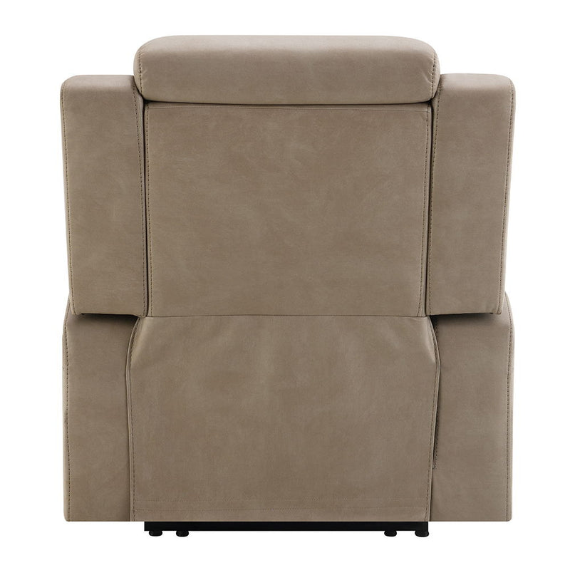 Lugo - Power Motion Recliner With Cup Holder - Camel - R&R Furniture Gallery (Fountain Valley, CA)