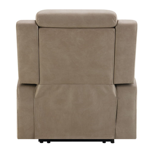 Lugo - Power Motion Recliner With Cup Holder - Camel - R&R Furniture Gallery (Fountain Valley, CA)
