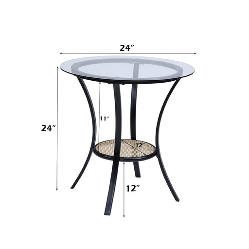 Colson - 3 Pieces Table & Chairs Set - Black - R&R Furniture Gallery (Fountain Valley, CA)