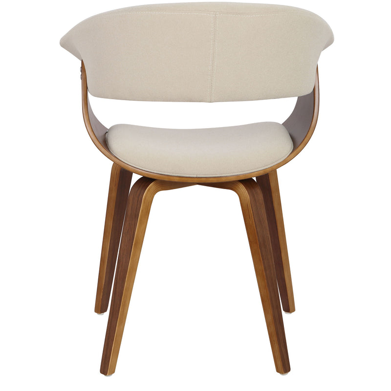 Lumi Source vintage mid-century modern dining chair set, featuring sleek wooden frames and upholstered seats for stylish dining room decor.