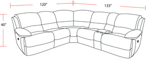Spartacus - Power Reclining Sectional