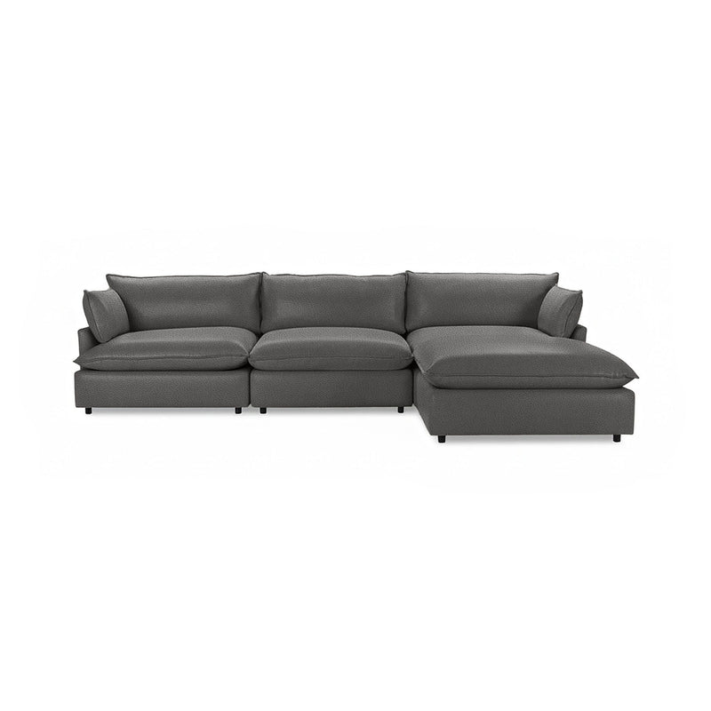 Classic Home Caplan modular sectional sofa with plush cushions and modern design, shown in a stylish living room setting.