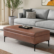 Rebecca - Multifunctional Coffee Table Storage Ottoman With Lift Up Lid - R&R Furniture Gallery (Fountain Valley, CA)